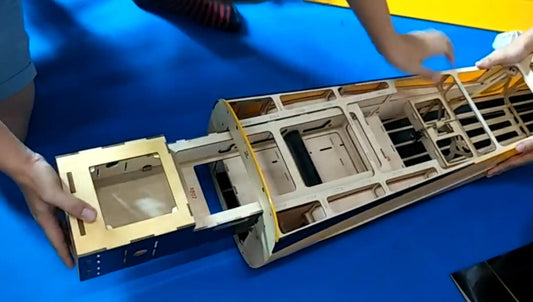 Airplane new design to save freight for international transport