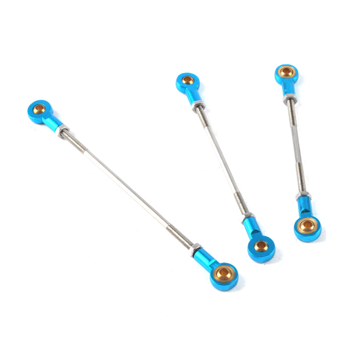 Push Rod Stainless Steel Push Rod with Metal Ball Heads 2Pcs