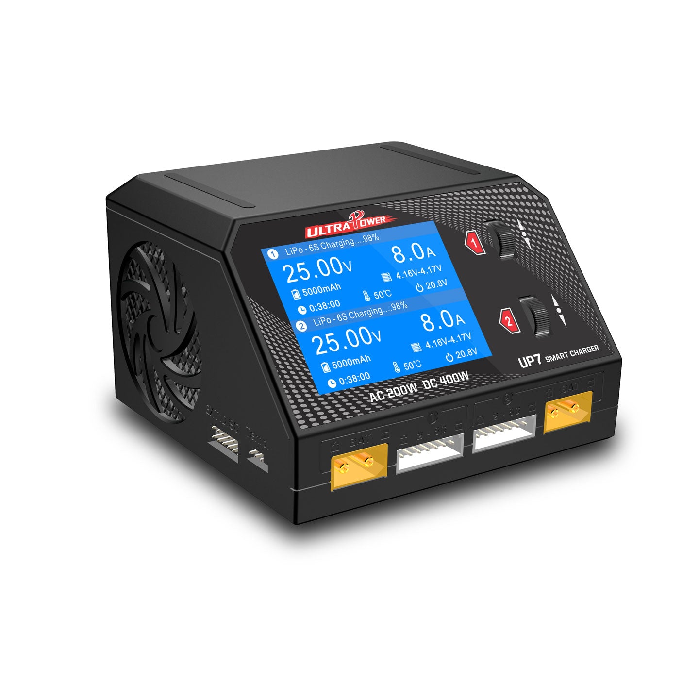 Ultra Power 1-6S AC/DC Charger For RC Model UP7 ,Dual Channels Balance Charging for LiPo/LiHV Battery