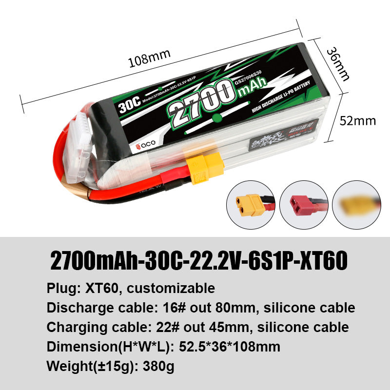 Grepow Lithium Polymer Battery ACE RC Aircraft Higher Capacity for ACE RC Aircraft