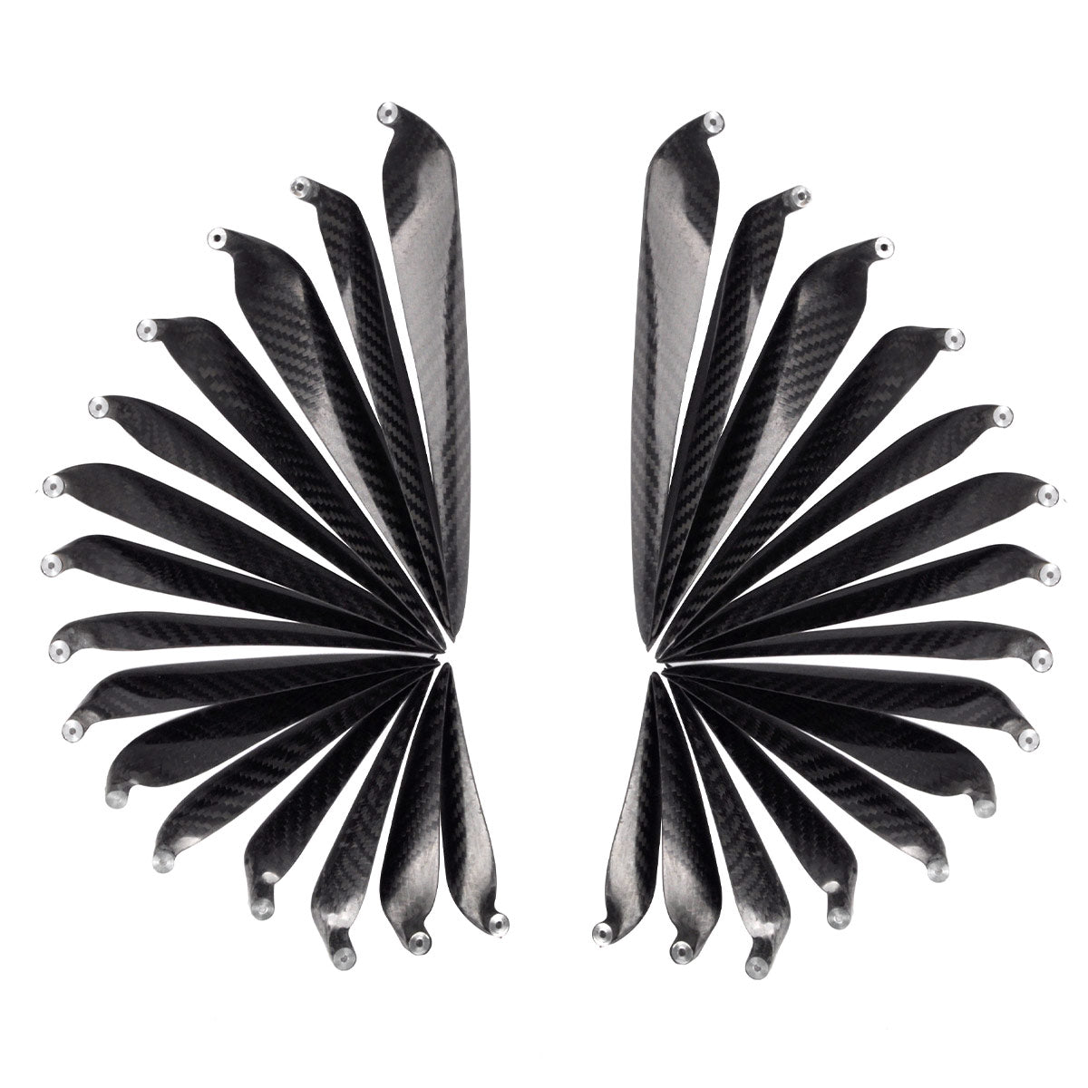 ZYHOBBY 9.5~18inch Twill Carbon Fiber Propeller Foldable Propeller for RC Airplane Multiple propeller sizes available
