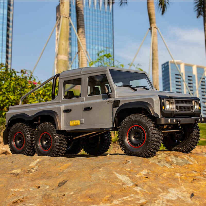 1/10 Scale Pickup Truck 6 Wheels Wireless Remote Control Trucks Climbing Car Large Buggy Electric Simulation Vehicle Model Toys