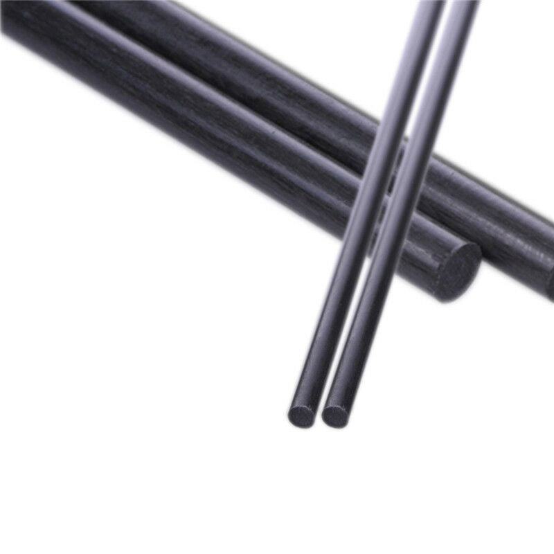 20pcs 0.7mm Diameter 500mm Length Matte Surface Carbon Fiber Rods