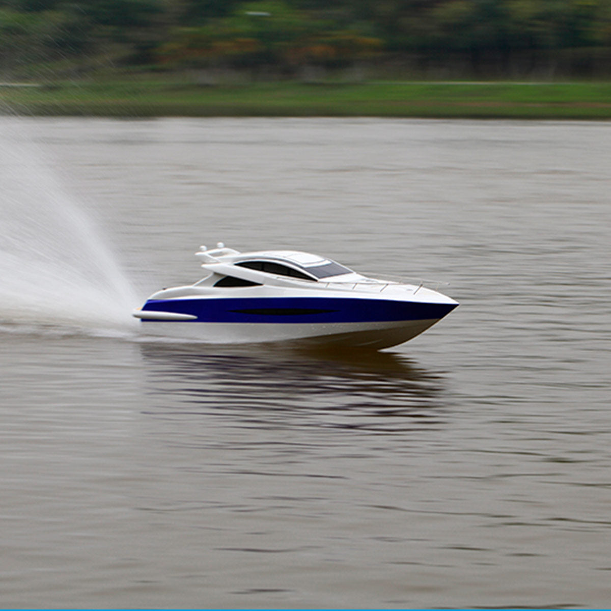 TFL 1305 Princess BWS 30°N 30CC Engine with φ6.35mm Dual Rudder System Fiber Glass Gas RC Boat (Hull)