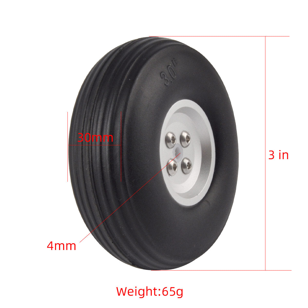 1PC Gold Alloy Aluminum Hub Wheel with Steel Bearing
