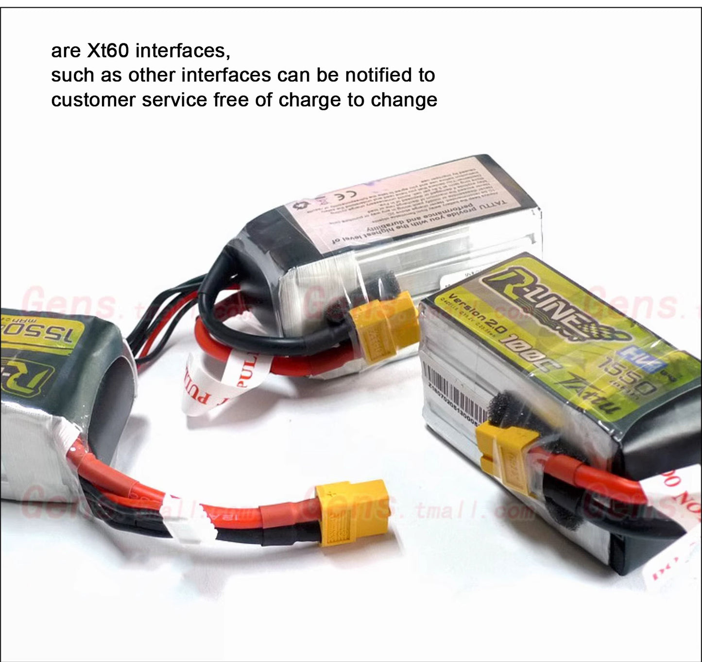 Tattu R-Line 1.0 95C 500 550 650 750 850 1050 1300 1550mAh LiPo Battery 1S/2S/3S/4S/6S XT60 Plug FPV Racing Drone RC Quadcopter