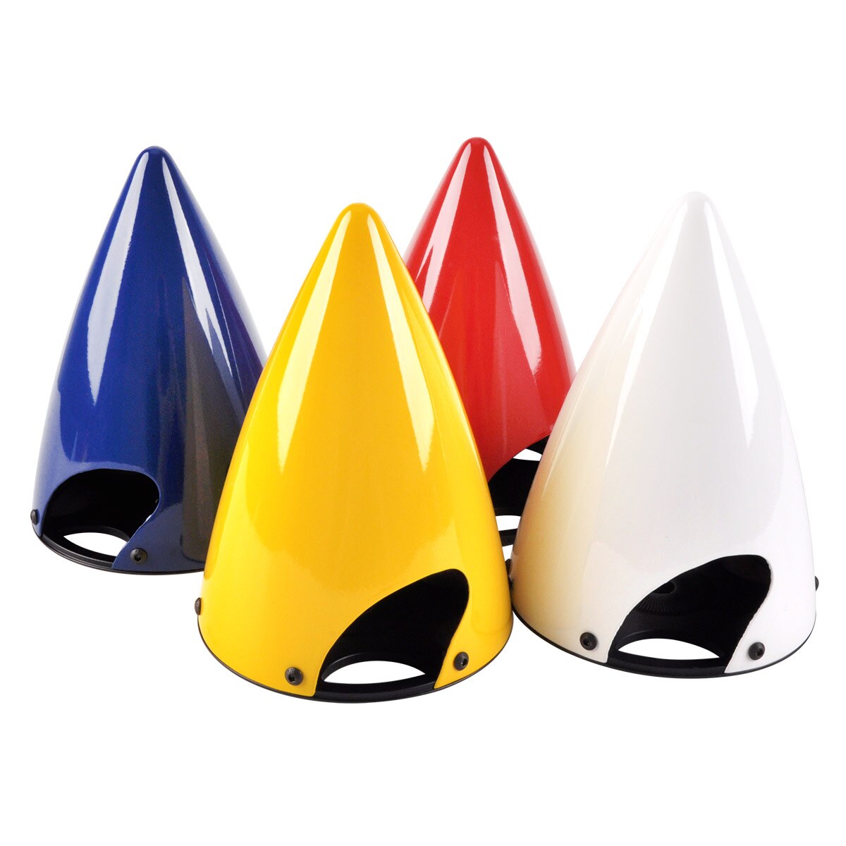 ZYHOBBY Pointed Carbon Fiber Cone Spinner Propeller Cover For 2 Blades For RC Airplane Model ''2.75'' 3.0" 3.5''4.5''5.0" 5.5'' inch