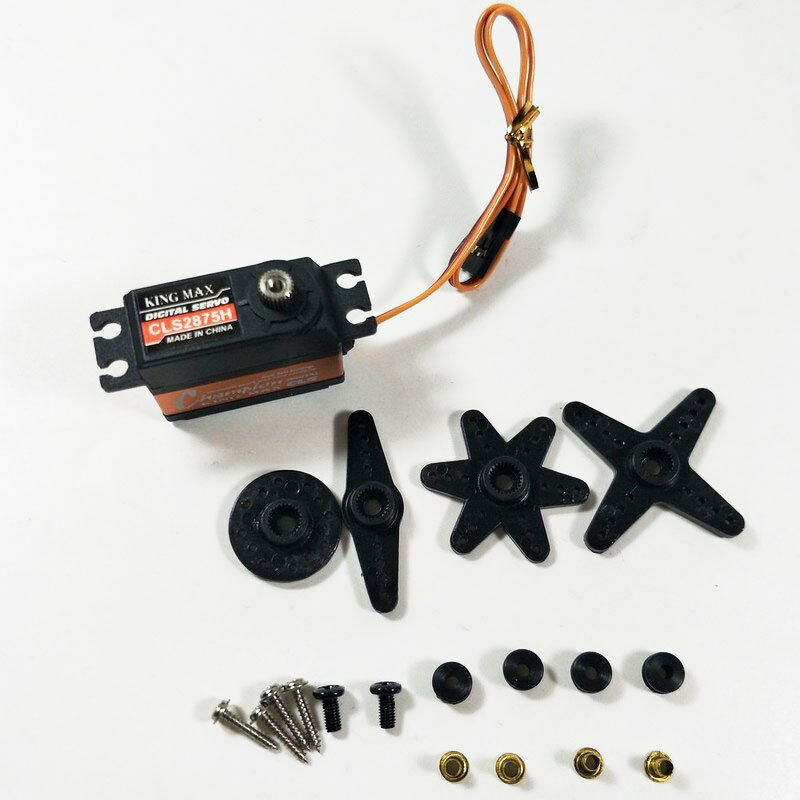 1Pc Kingmax Hobby Model Servo Motor CLS2875H 7.6kg.cm Digital Alu Gear Micro Metal Gear Servo for 500 Class Heli Swashplate RC Toys