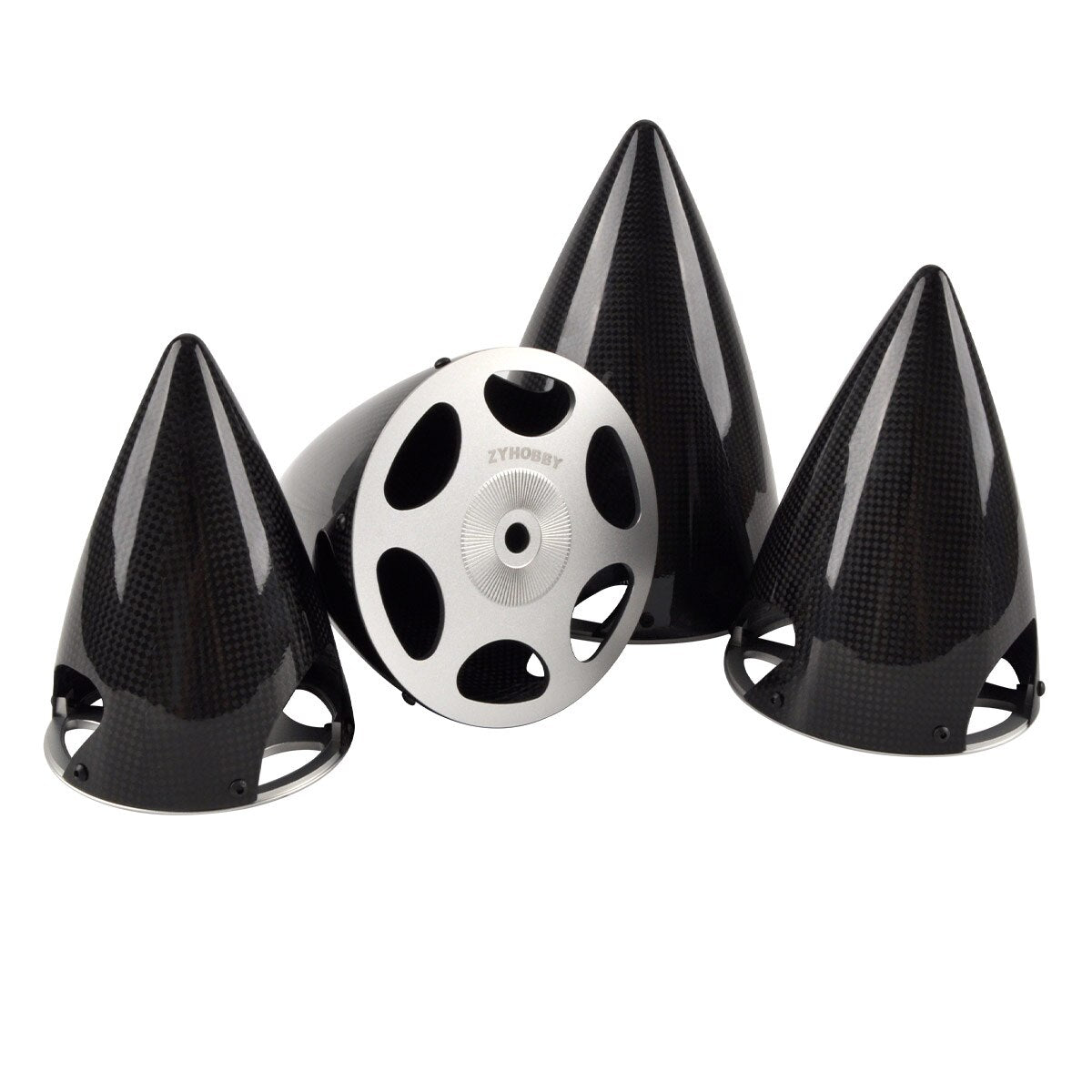 1Pcs 3K RC 3 blade Carbon Fiber Spinner Cone Propeller Cover for RC Airplane Model ''4'' 4.5''5''5.5'' inch