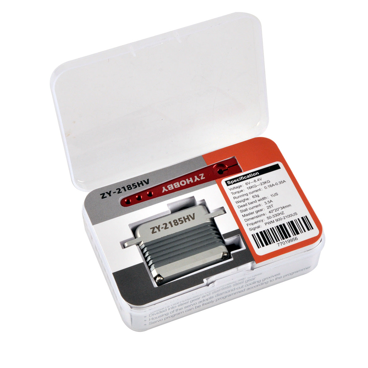 ZYHOBBY Digital Servo Corelessmotor Servo 40*20*34mm 25T 16-23KG Torque for 64-74 Inch RC Aircraft