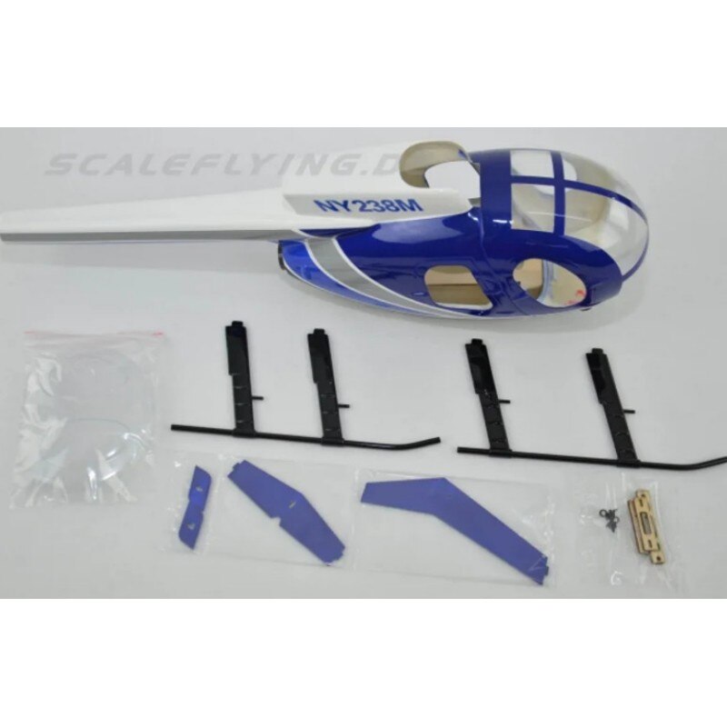 250 Size Police RC Helicopter MD500D Pre-Painted Fuselage for Align T-REX250 Roban RC Model