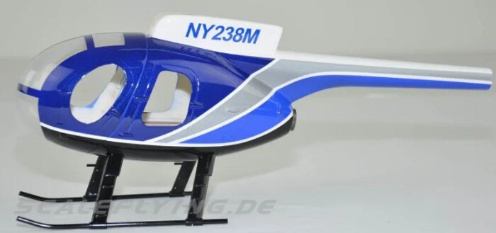 250 Size Police RC Helicopter MD500D Pre-Painted Fuselage for Align T-REX250 Roban RC Model