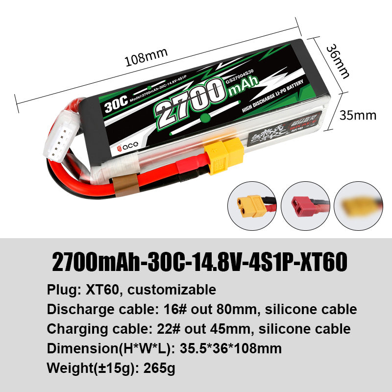 Grepow Lithium Polymer Battery ACE RC Aircraft Higher Capacity for ACE RC Aircraft