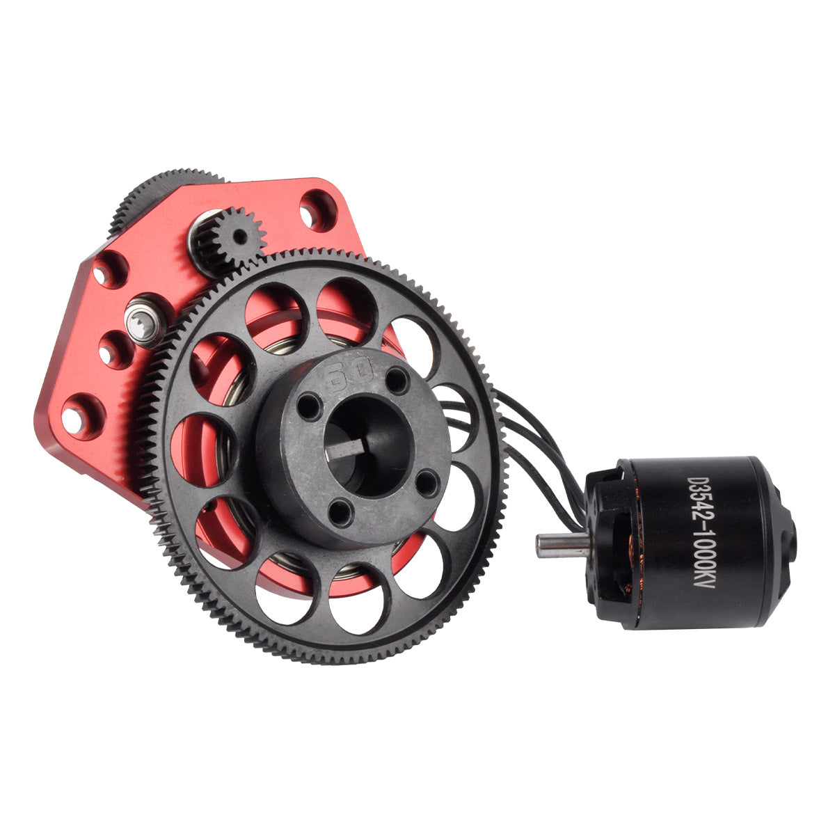 Brushless Motor Electric Starter with Skywalker 60A V2 ESC for DLE60 Twin Engine RC Airplane Accessories (Starter+ESC)
