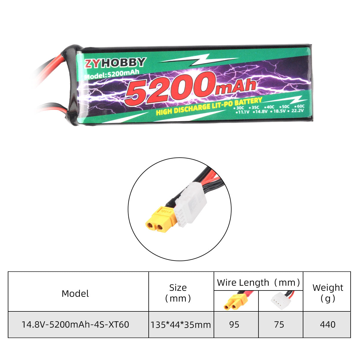 ZYHOBBY Li-ion Battery For RC Airplane Model High Power More Longer Life Battery Various specifications available