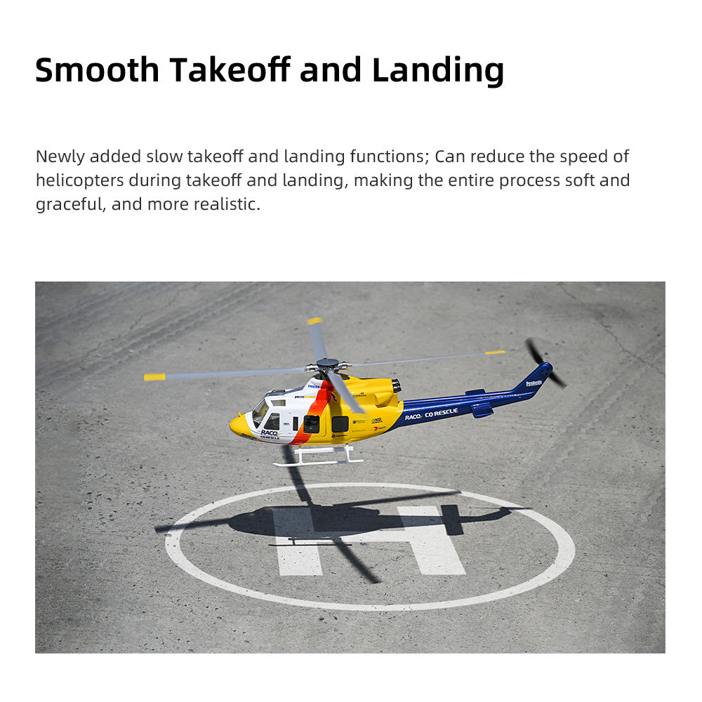 Flywing RTF Bell-412 470 Size V3 4 Blades 10CH RC Helicopter With ACE Flight Control