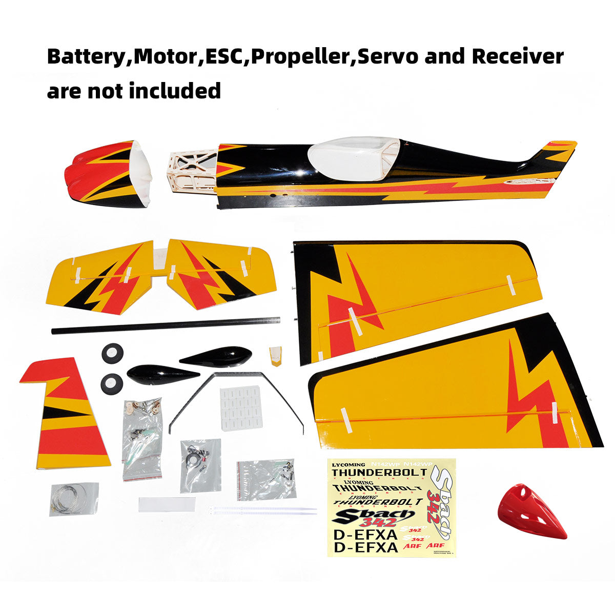 Sbach-342 55inch PNP with Dualsky Motor 50E RC Airplane Fuselage 3D Fix Wing Wooden Model Aircraft