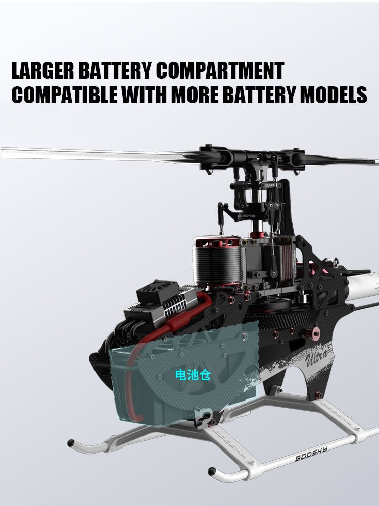 Goosky RS5-Ultra RC Helicopter Model Kit Version with Paddle blade