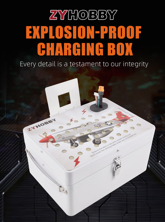 Lipo-Lithium Battery Charging Safe Box Fireproof with Dual Ports