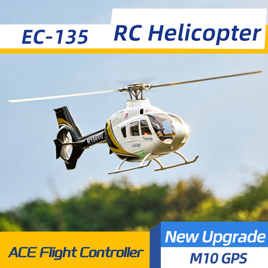 Flywing RTF EC135 450L 4 Blades GPS Module RC Helicopter Model