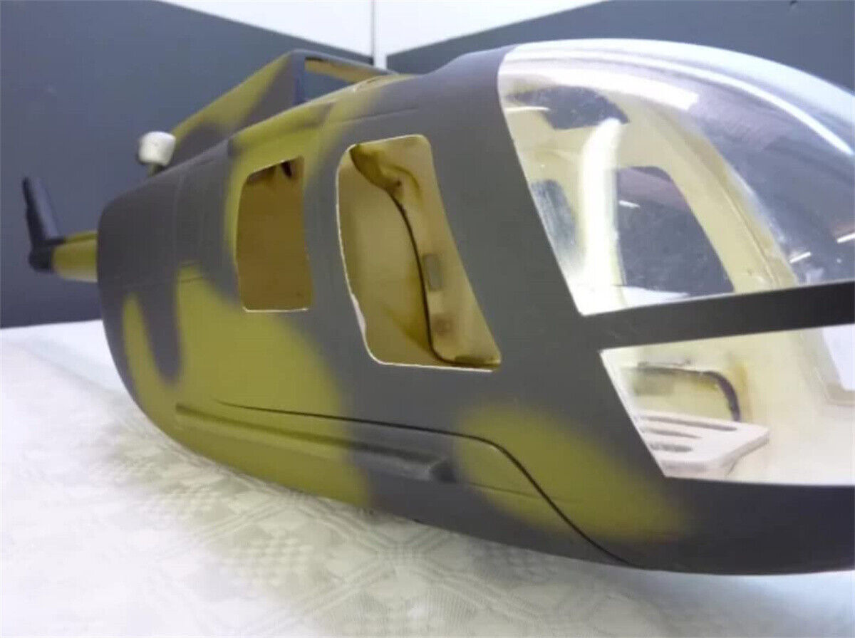 Military Green 450 BO-105 Pre-Painted RC Fuselage for ALIGN T-REX450X/XL/SE/SE V2 Roban Model