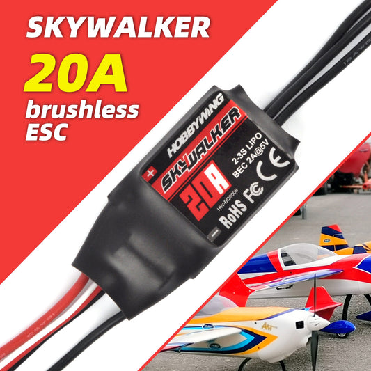 Hobbywing Skywalker-20A Brushless Electronic Speed Controller Good Heat Dissipation