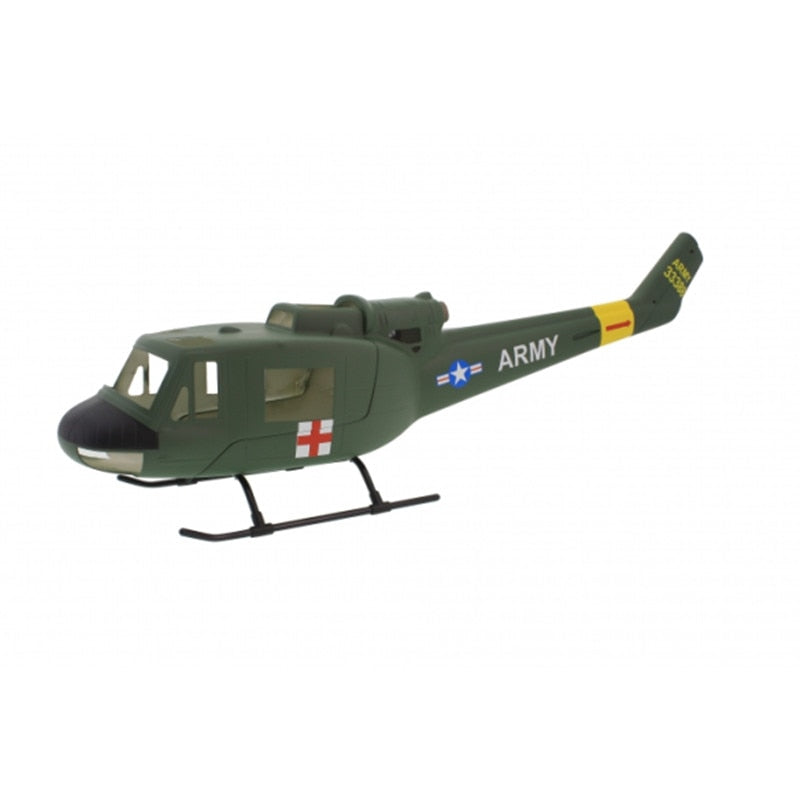 450 Size RC ROBAN Model Bell UH-1A Huey Glass Fiber Scale Fuselage RC Helicopter Cover Shell Model