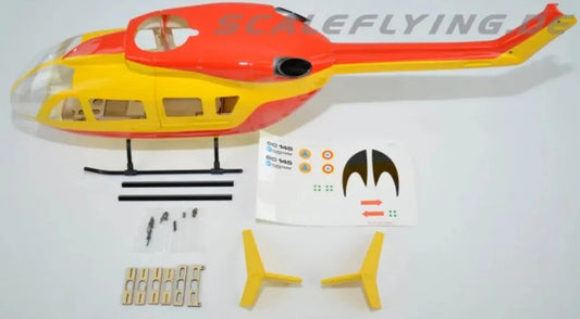 450 Size EC145 Helicopter Scale Fuselage Glassfiber Shell RC Copter Body Model Cover