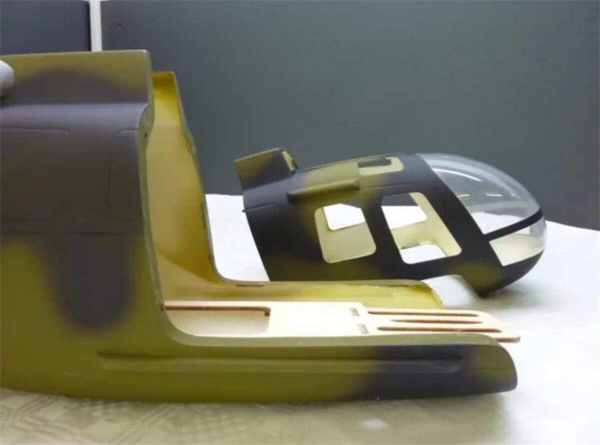 Military Green 450 BO-105 Pre-Painted RC Fuselage for ALIGN T-REX450X/XL/SE/SE V2 Roban Model