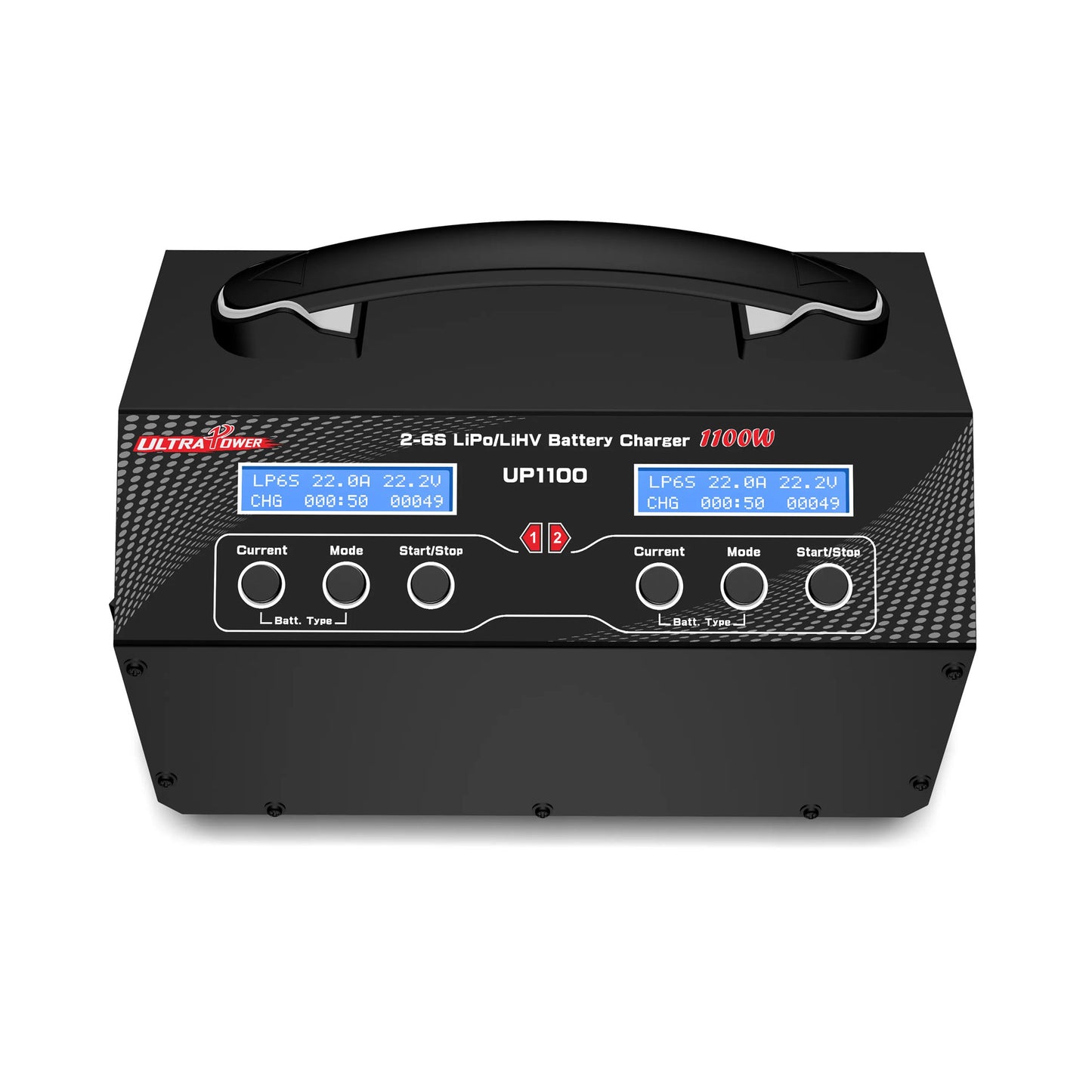 Ultra Power UP1100 1100W 2-6S Charger 22A 2 Ports Agricultural Drone Battery Charger for Lithium Battery Multiple Operating Modes