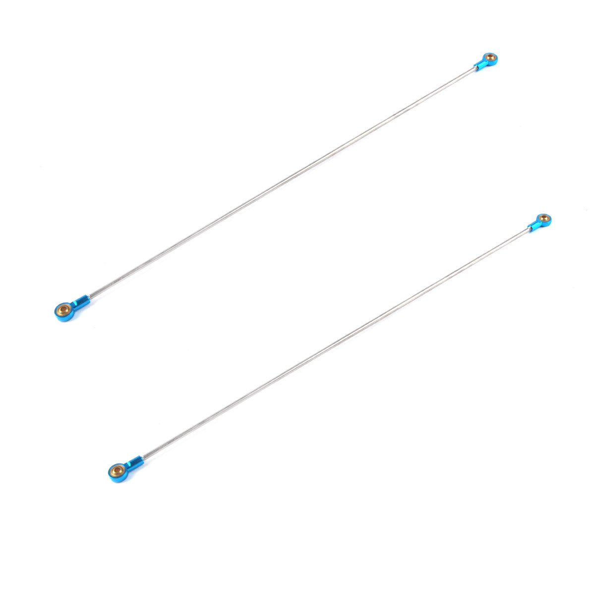 Push Rod Stainless Steel Push Rod with Metal Ball Heads 2Pcs