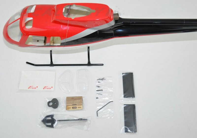 500 Size AS350 Scale Glass Fiber Fuselage Helicopter Shell Cover Roban Model for T-Rex 500
