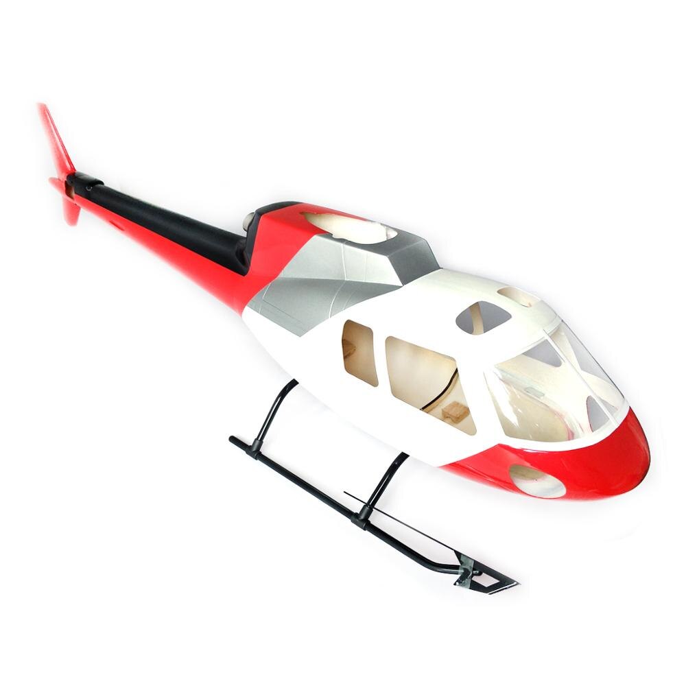 500 Size AS350 Scale Glass Fiber Fuselage Helicopter Shell Cover Roban Model for T-Rex 500