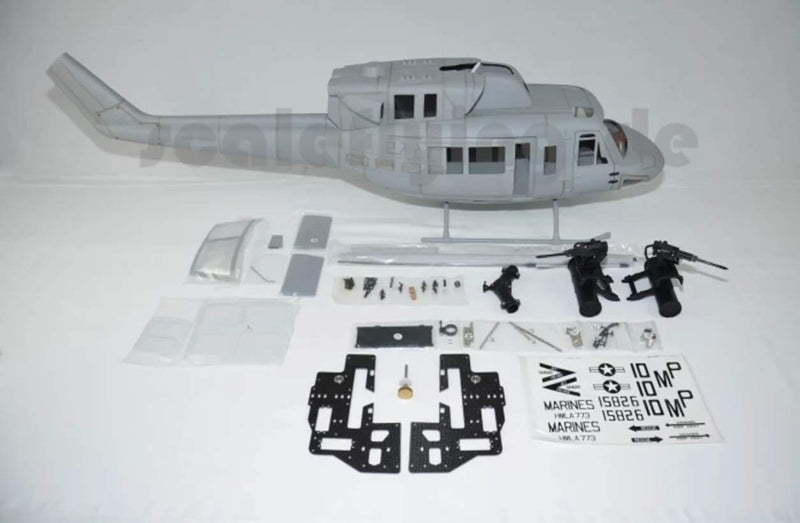 RC Helicopter 500 UH-1N Iroquois Pre-Painted fuselage Model White