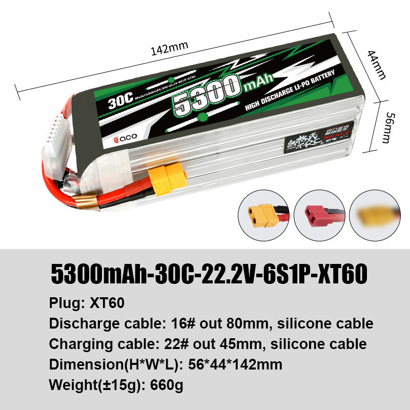 Grepow Lithium Polymer Battery ACE RC Aircraft Higher Capacity for ACE RC Aircraft