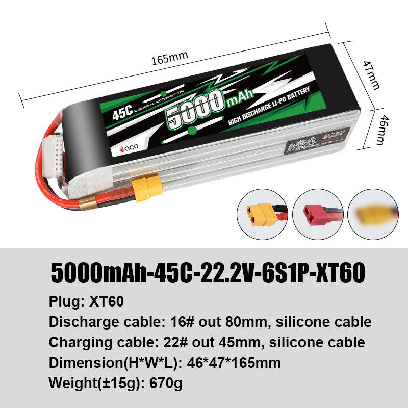 Grepow Lithium Polymer Battery ACE RC Aircraft Higher Capacity for ACE RC Aircraft