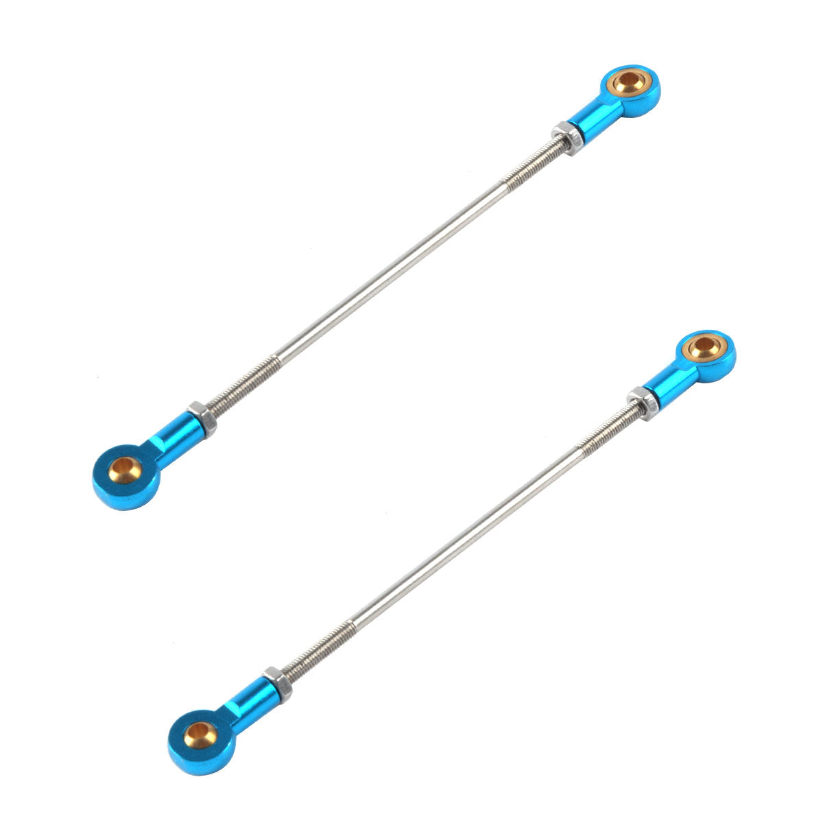 Push Rod Stainless Steel Push Rod with Metal Ball Heads 2Pcs