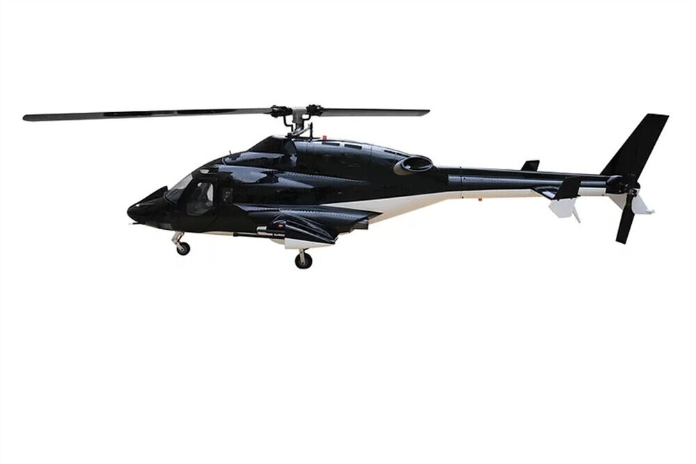 600 Size Airwolf Scale Fuselage Glassfiber RC Helicopter Shell with Mechanic