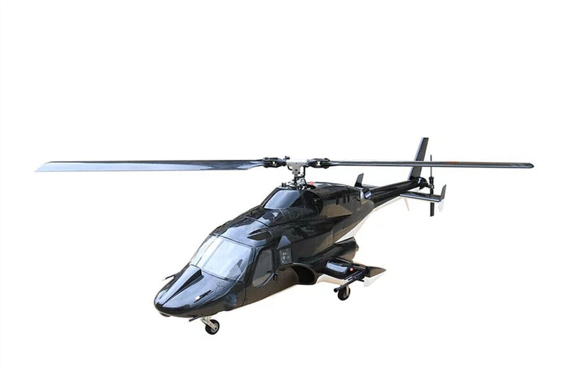 600 Size Airwolf Scale Fuselage Glassfiber RC Helicopter Shell with Mechanic