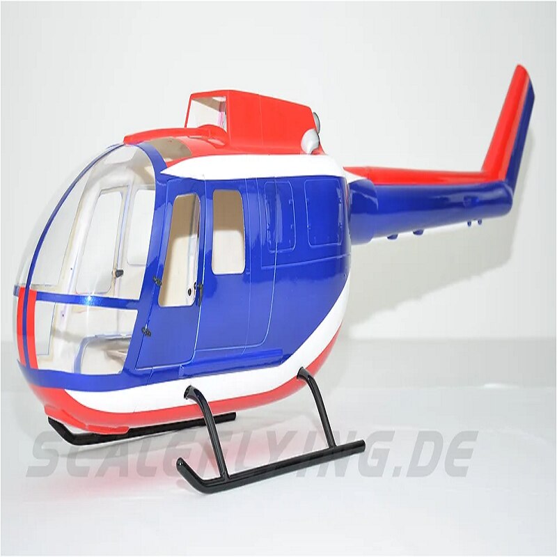 600 Size BO-105 Glassfiber Scale Fuselage Helicopter Shell Cover Copter Parts RC Roban Hobby Model