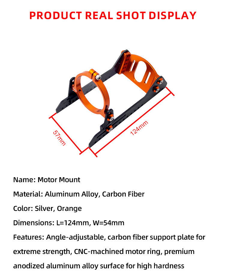 TFL Boat parts 40 Series Adjustable Motor Mount for RC Boat 4060 to 4094 motor