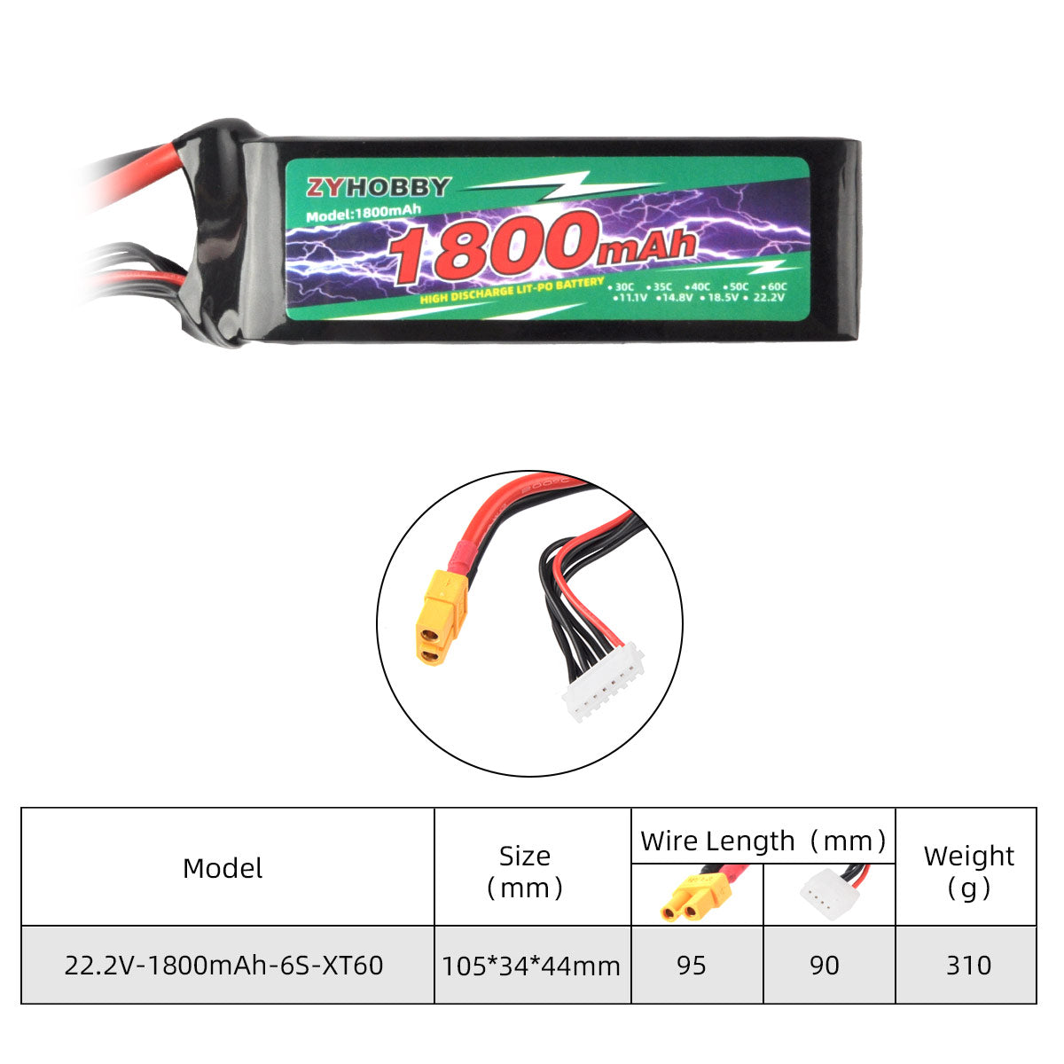 ZYHOBBY Li-ion Battery For RC Airplane Model High Power More Longer Life Battery Various specifications available