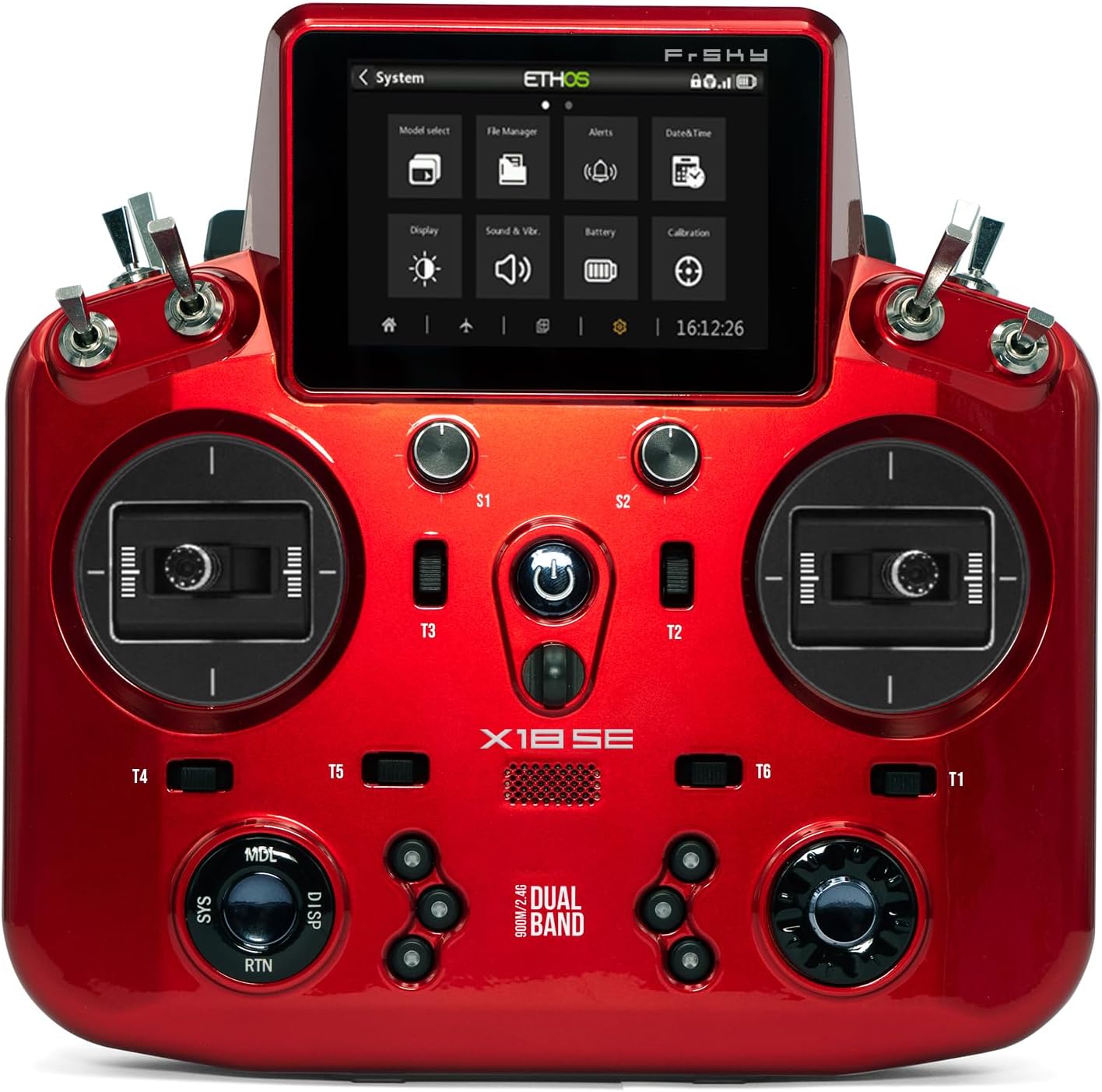 Archer Plus R8 High Precision PWM Channel Receiver 2.4GHz and NOBRIM Tandem X18SE Transmitter Red Heart Black Controller FCC for RC Model Airplane (Red) (Receiver 2.4GHz)
