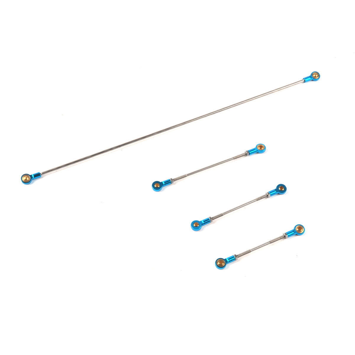 Push Rod Stainless Steel Push Rod with Metal Ball Heads 2Pcs