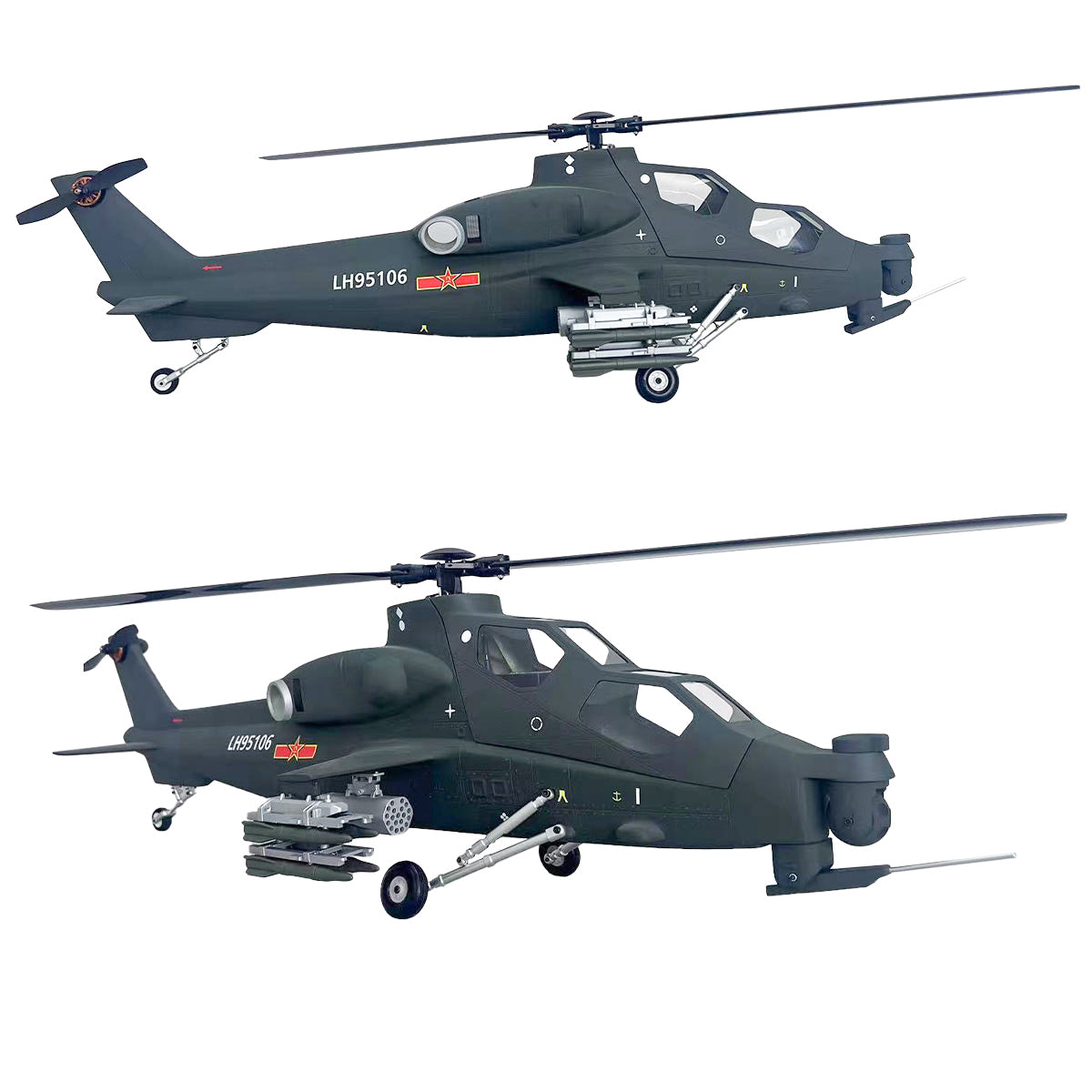 Roban 470Size 2-Blade CAIC Z-10 Attack Helicopter Fiery Thunderbol RC Helicopter X1/X2 Flight Control GPS Mode