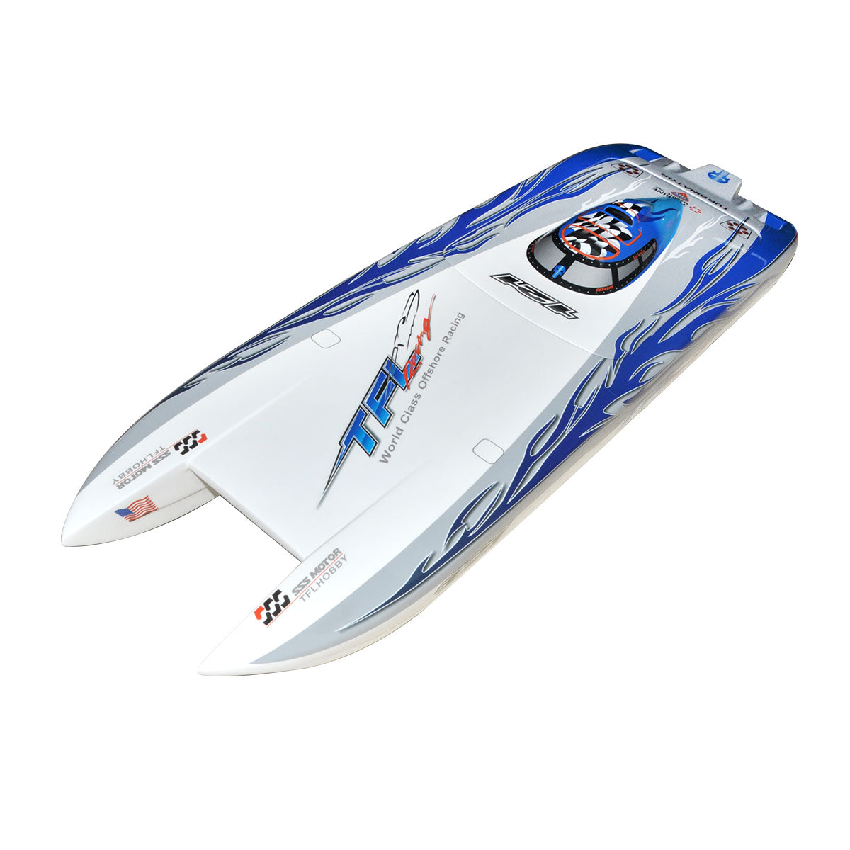 TFL 1133 Zonda Cat Fiberglass RC Electric Boat Outside Toys Blue Color TFL Hobby Model