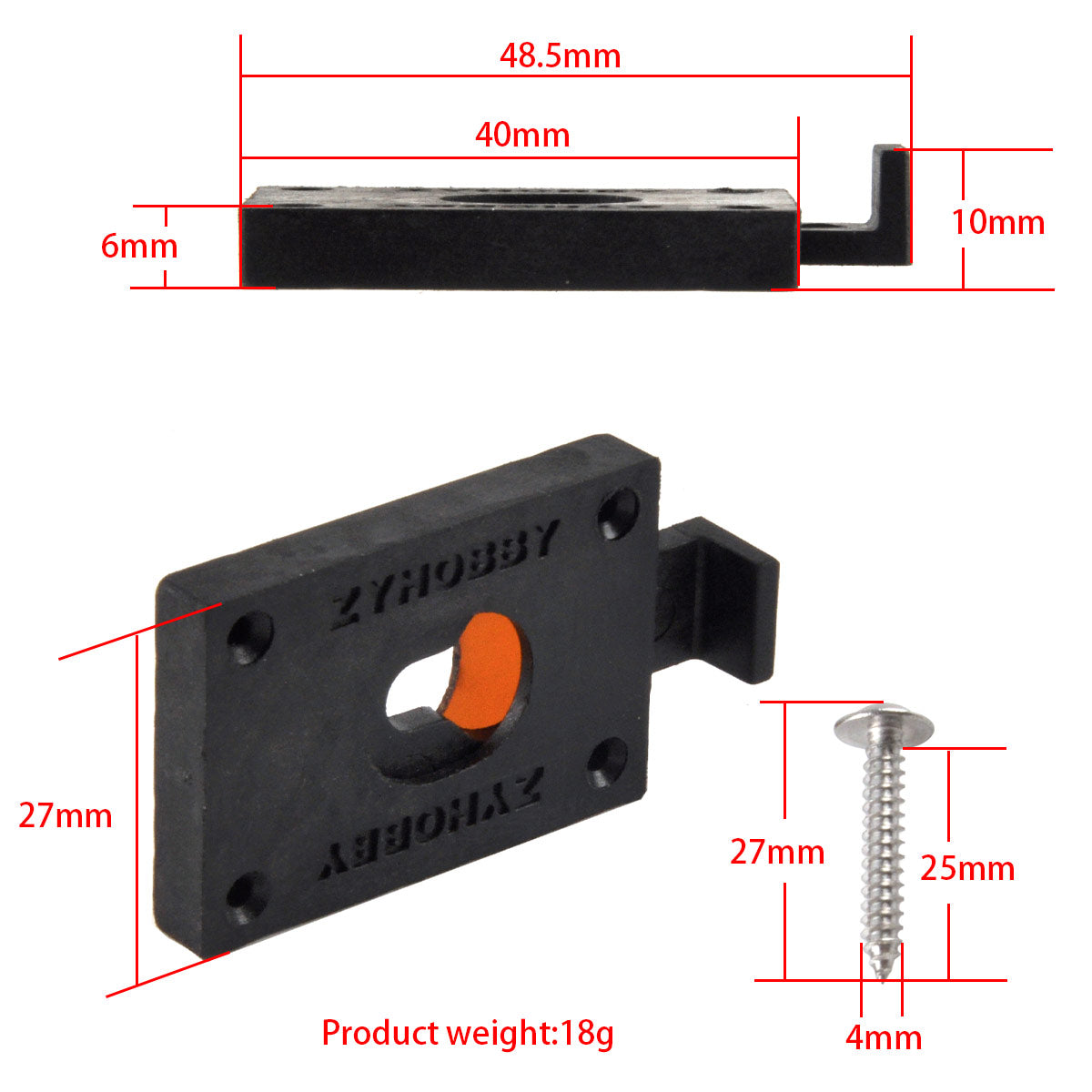 Connector, Wing Quick Release, For Model Airplane Fixed Wing, Fuselage and Wing Connector
