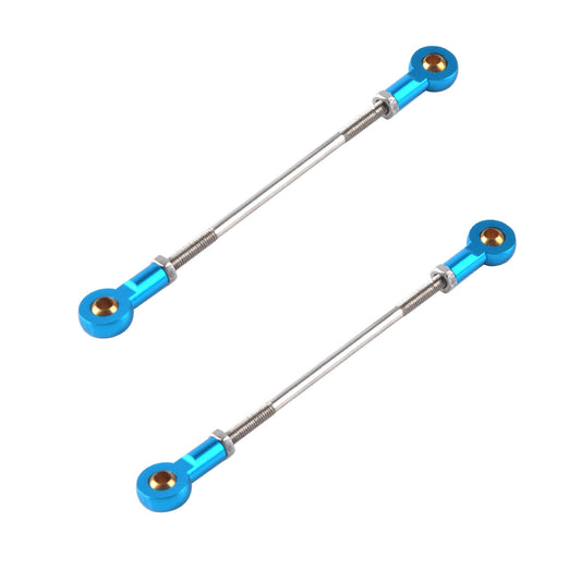 Push Rod Stainless Steel Push Rod with Metal Ball Heads 2Pcs