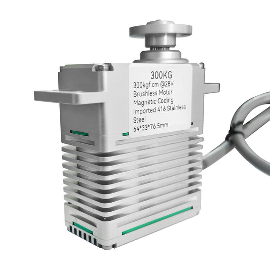 300KG 4 Pole Brushless DC Motor alu alloy case 0~220°High Torque DIGITAL Servo