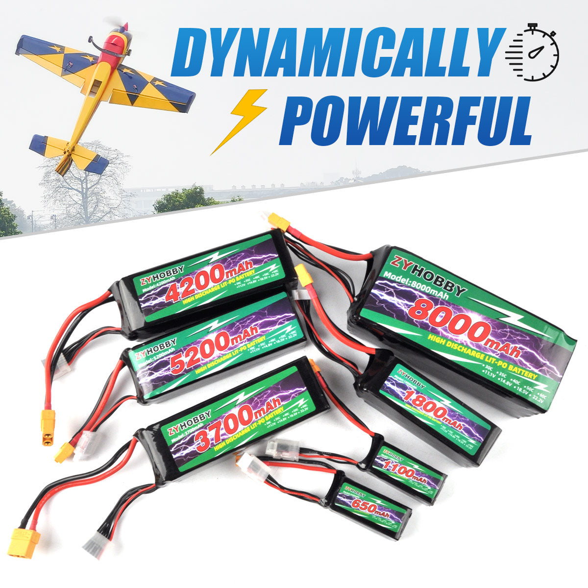 ZYHOBBY Li-ion Battery For RC Airplane Model High Power More Longer Life Battery Various specifications available